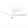 Dana 132 White Natural Outdoor Ceiling fan with DC motor and LED light by Sulion