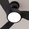 Dana 132 Brown Outdoor Ceiling fan with DC motor and LED light by Sulion