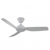 Dana 132 White Outdoor Ceiling fan with DC motor and LED light by Sulion