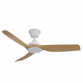 Dana 132 White Outdoor Ceiling fan with DC motor by Sulion