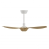 Ivy Neo 100 White Natural Outdoor Ceiling fan with DC motor and LED light by Sulion