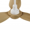 Ivy Neo 100 White Natural Outdoor Ceiling fan with DC motor and LED light by Sulion