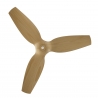 Ivy Neo 100 White Natural Outdoor Ceiling fan with DC motor and LED light by Sulion