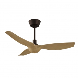 Ivy Neo 100 Black Natural Outdoor Ceiling fan with DC motor and LED light by Sulion