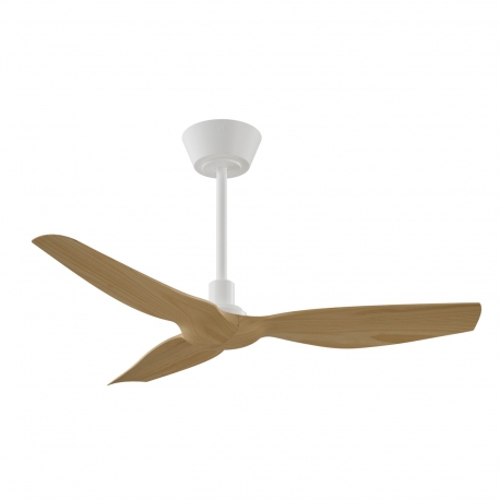 Ivy Neo 100 White Natural Outdoor Ceiling fan with DC motor and LED light by Sulion