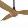 Ivy Neo 132 ΅Black Natural Wood Outdoor Ceiling fan with DC motor and LED light by Sulion