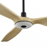 Balcony Neo 142 Black Natural Wood Outdoor Ceiling fan with DC motor by Sulion
