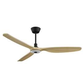 Balcony Neo 142 Black Natural Wood Outdoor Ceiling fan with DC motor by Sulion