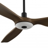 Balcony Neo 142 Black Medium Wood Outdoor Ceiling fan with DC motor and LED lightby Sulion