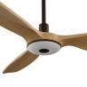 Balcony Neo 107 Brown Natural Wood Outdoor Ceiling fan with DC motor and LED light by Sulion