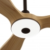 Balcony Neo 107 Brown Natural Wood Outdoor Ceiling fan with DC motor and LED light by Sulion