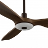 Balcony Neo 107 Brown Medium Wood Outdoor Ceiling fan with DC motor and LED light by Sulion