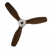 Balcony Neo 107 Brown Medium Wood Outdoor Ceiling fan with DC motor and LED light by Sulion