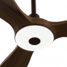 Balcony Neo 107 Brown Medium Wood Outdoor Ceiling fan with DC motor and LED light by Sulion