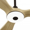 Balcony Neo 142 Black Natural Wood Outdoor Ceiling fan with DC motor and LED lightby Sulion