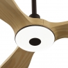 Balcony Neo 142 Brown Natural Wood Outdoor Ceiling fan with DC motor and LED lightby Sulion