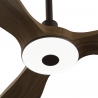 Balcony Neo 142 Brown Medium Wood Outdoor Ceiling fan with DC motor and LED lightby Sulion