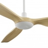 Balcony Neo 142 Brown Natural Wood Outdoor Ceiling fan with DC motor and LED lightby Sulion