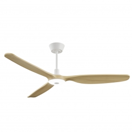 Balcony Neo 142 Brown Natural Wood Outdoor Ceiling fan with DC motor and LED lightby Sulion