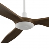 Balcony Neo 142 White Medium Wood Outdoor Ceiling fan with DC motor and LED lightby Sulion