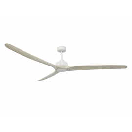 Caelid White Outdoor DC ceiling fan with DC motor and LED light by Beacon