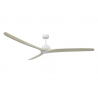 Caelid White Outdoor DC ceiling fan with DC motor and LED light by Beacon