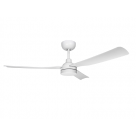 Caelid White Outdoor DC ceiling fan with DC motor and LED light by Beacon