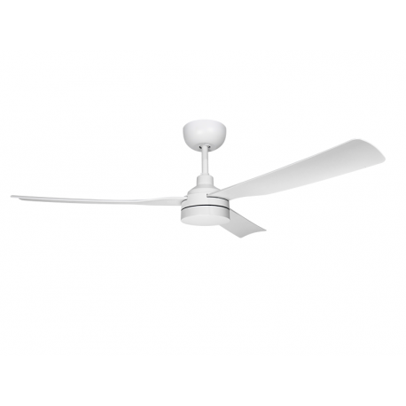 Caelid White Outdoor DC ceiling fan with DC motor and LED light by Beacon