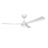 Caelid White Outdoor DC ceiling fan with DC motor and LED light by Beacon