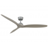 Caelid White Outdoor DC ceiling fan with DC motor and LED light by Beacon