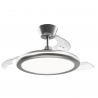 Bombay Estilo 89 Chrome with DC motor, LED light and retractable blades by Sulion