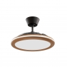 Bombay Estilo 89 White Wood with DC motor, LED light and retractable blades by Sulion