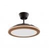 Bombay Estilo 89 White Wood with DC motor, LED light and retractable blades by Sulion