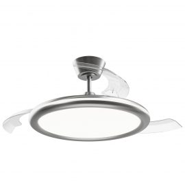 Bombay Estilo 107 Chrome with DC motor, LED light and retractable blades by Sulion