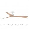 Rocker White  ceiling fan with DC motor  by FARO