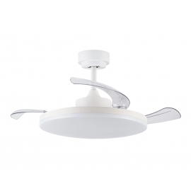 Stroll 106 White with DC motor, LED light and retractrable blades by Beacon