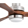 LANTAU 132 cm Matt Nickel Walnut with DC motor and LED light by Faro