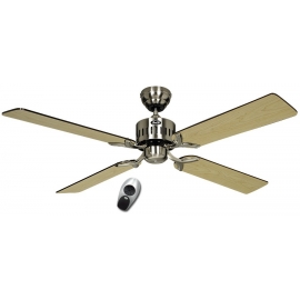 TELESTO Brushed Chrome with remote control by Casafan