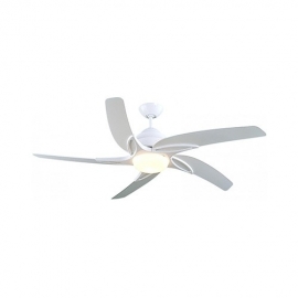 Viper 112 white ceiling fan with light & remote control by Fantasia