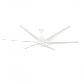 DC ceiling fan Cies 210 white with remote control by Faro