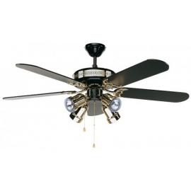 Black Magic ceiling fan with light by CasaFan