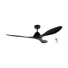 Antibes 132 Black with DC motor and remote control by Eglo
