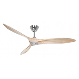 Eco Airscrew 152 Brushed Chrome Natural with DC motor by Casafan