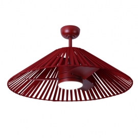 Terra Red Outdoor Ceiling fan with DC motor and light by Sulion