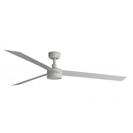 Cruiser XL White ceiling fan with DC motor and LED light by FARO