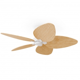 Alma L White Natural Outdoor DC ceiling fan from Sulion
