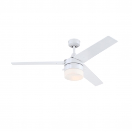 Riverton White Outdoor ceiling fan with light by Westinghouse
