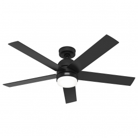 Giannis Matt Black with LED light and remote control by Hunter