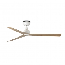 Marine Outdoor White Oak ceiling fan with DC motor  by FARO