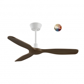 Balcony Neo 107 White Dark Wood Outdoor Ceiling fan with DC motor  by Sulion